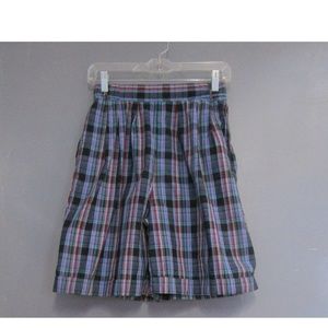 Vintage Tobruk High Waist Plaid Shorts Size 8